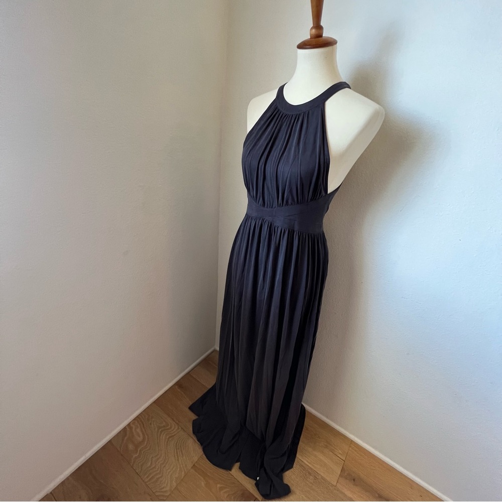 Silence & Noice Charcoal Grey Maxi Dress